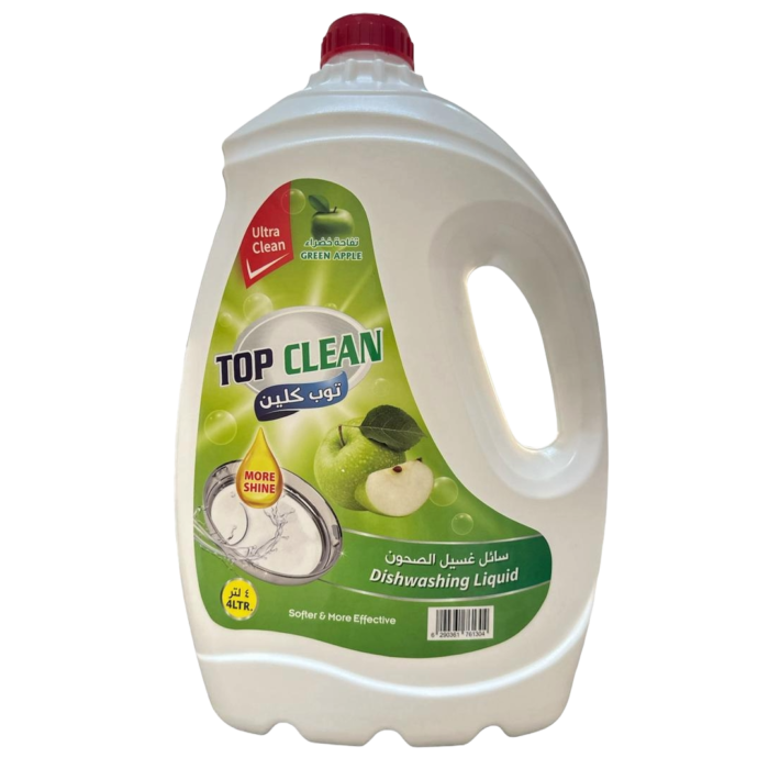 Top Clean Dishwashing Liquid Green Apple